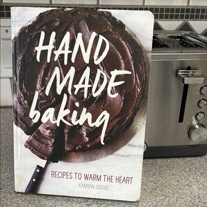 Hand Made Baking Cookbook - White and Brown
